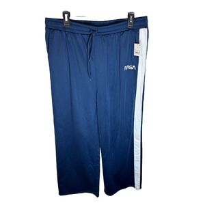 Mighty Fine Men's Size Xl NASA Sweatpants Joggers Blue White NWT